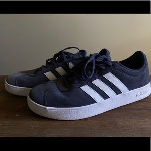 Adidas navy suede shoes